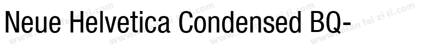 Neue Helvetica Condensed BQ字体转换